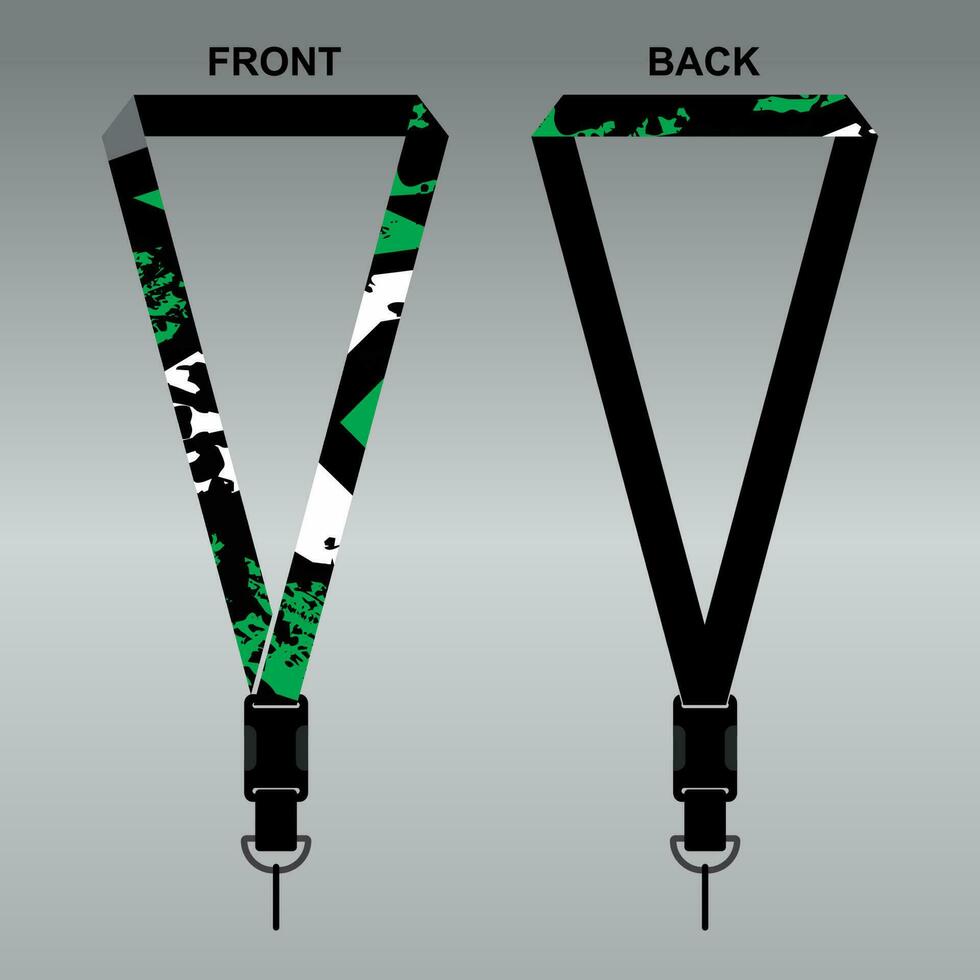 Lanyard Template Design For Company Purposes And More vector