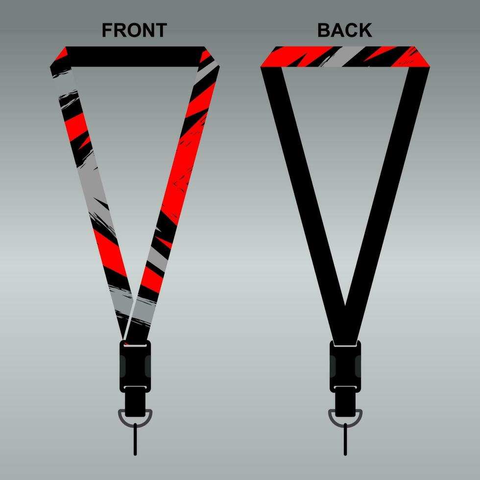 Lanyard Template Design For Company Purposes And More vector