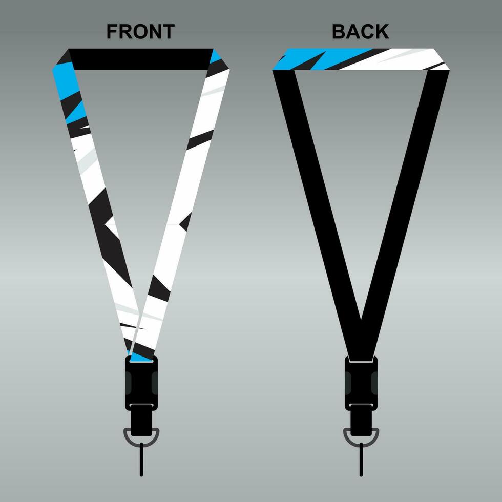 Lanyard Template Design For Company Purposes And More vector
