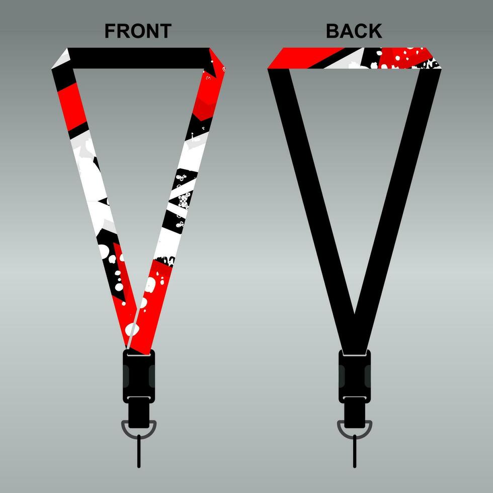 Lanyard Template Design For Company Purposes And More vector