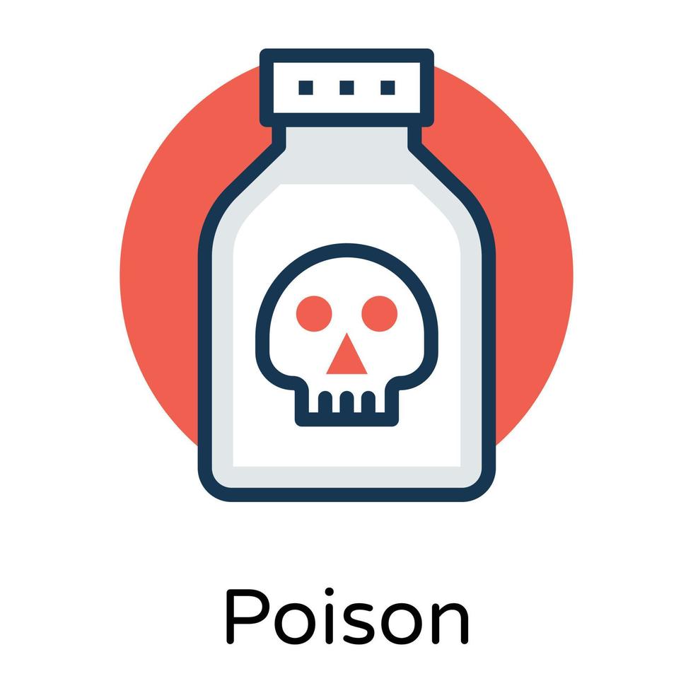 Trendy Poison Concepts vector