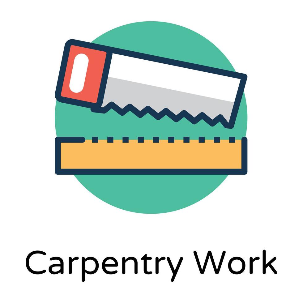 Trendy Carpentry Concepts vector