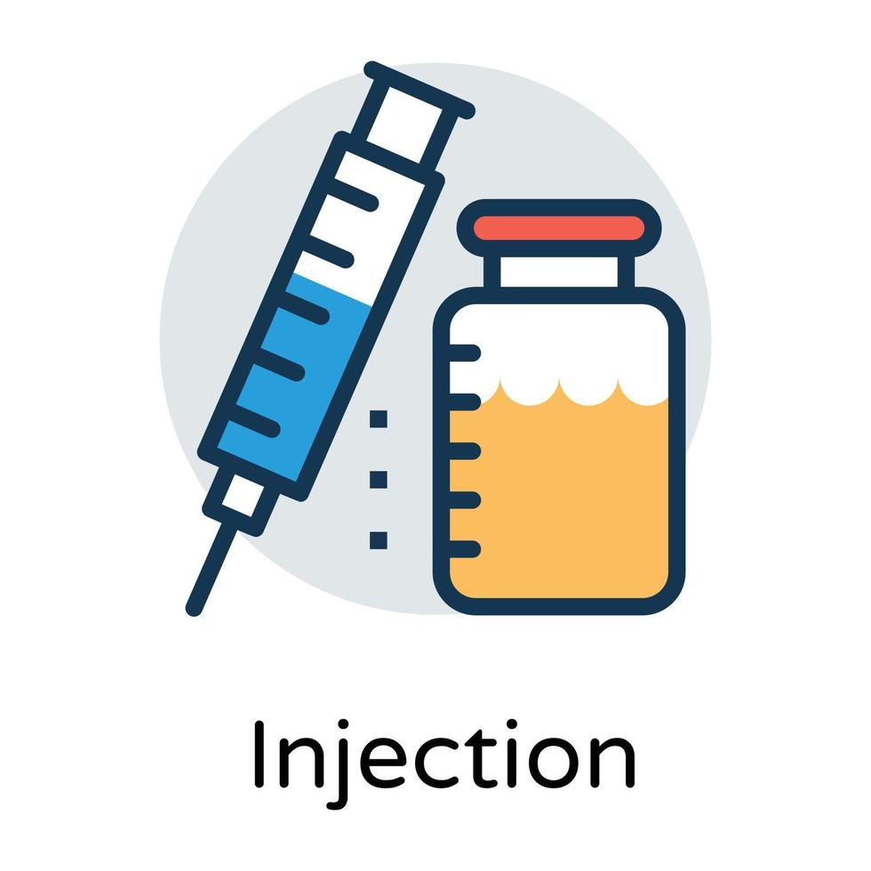 Trendy Vaccination Concepts vector