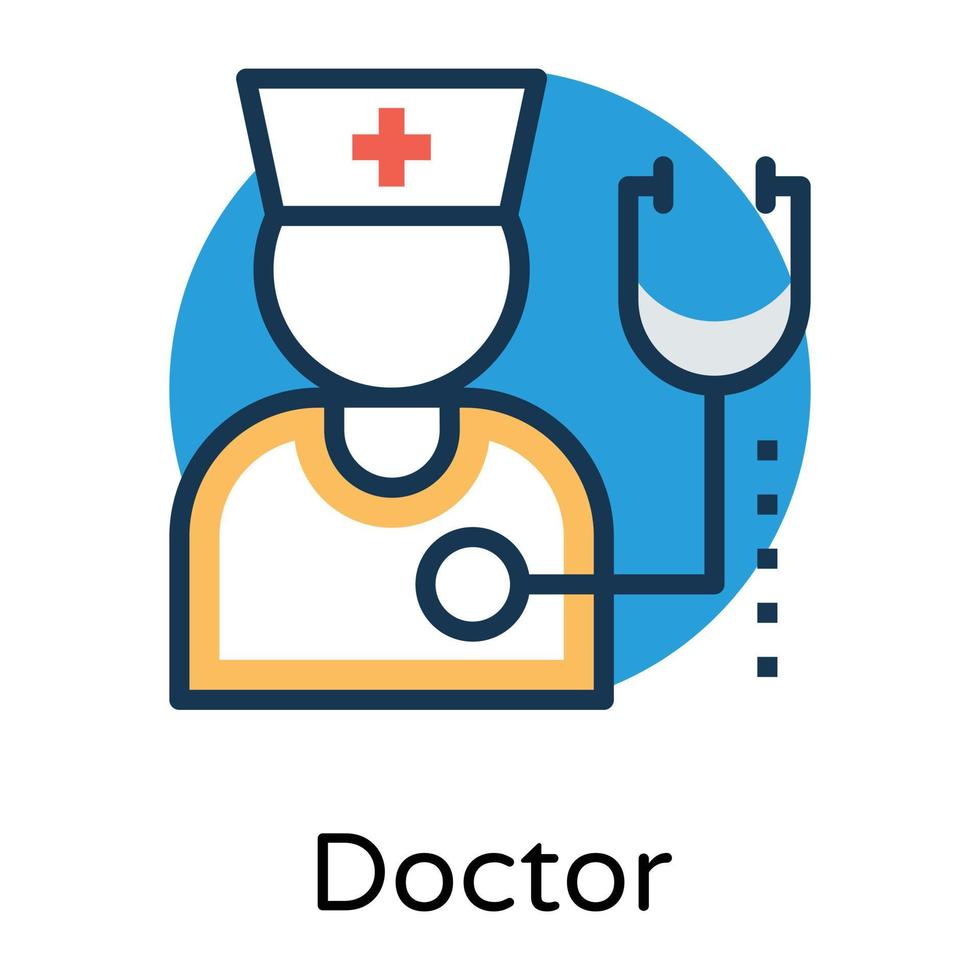 Trendy Medical Practitioner vector