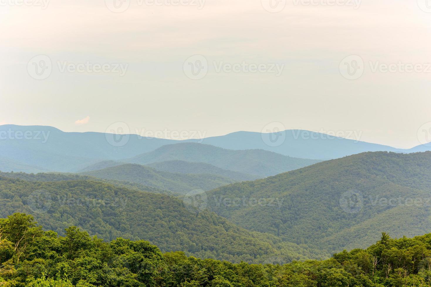 Shenandoah Valley and Blue Ridge Mountains from Shenandoah National Park, Virginia photo