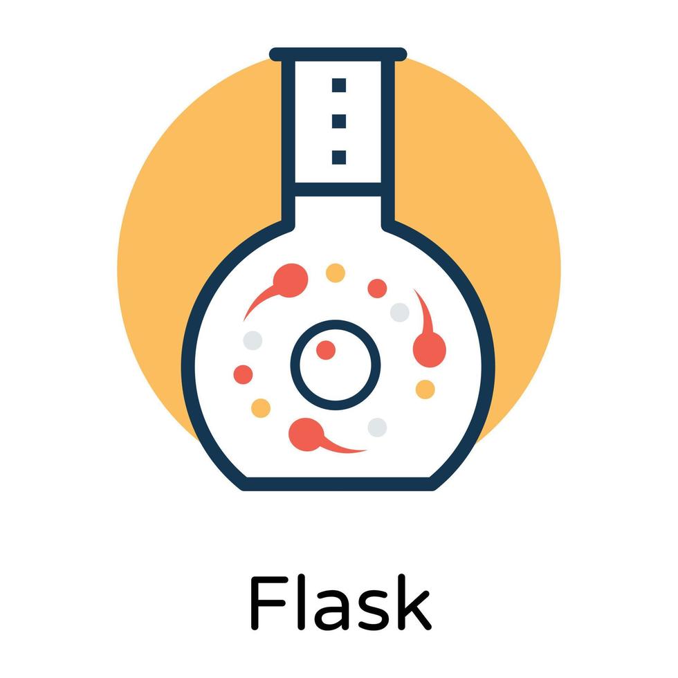 Trendy Flask Concepts vector