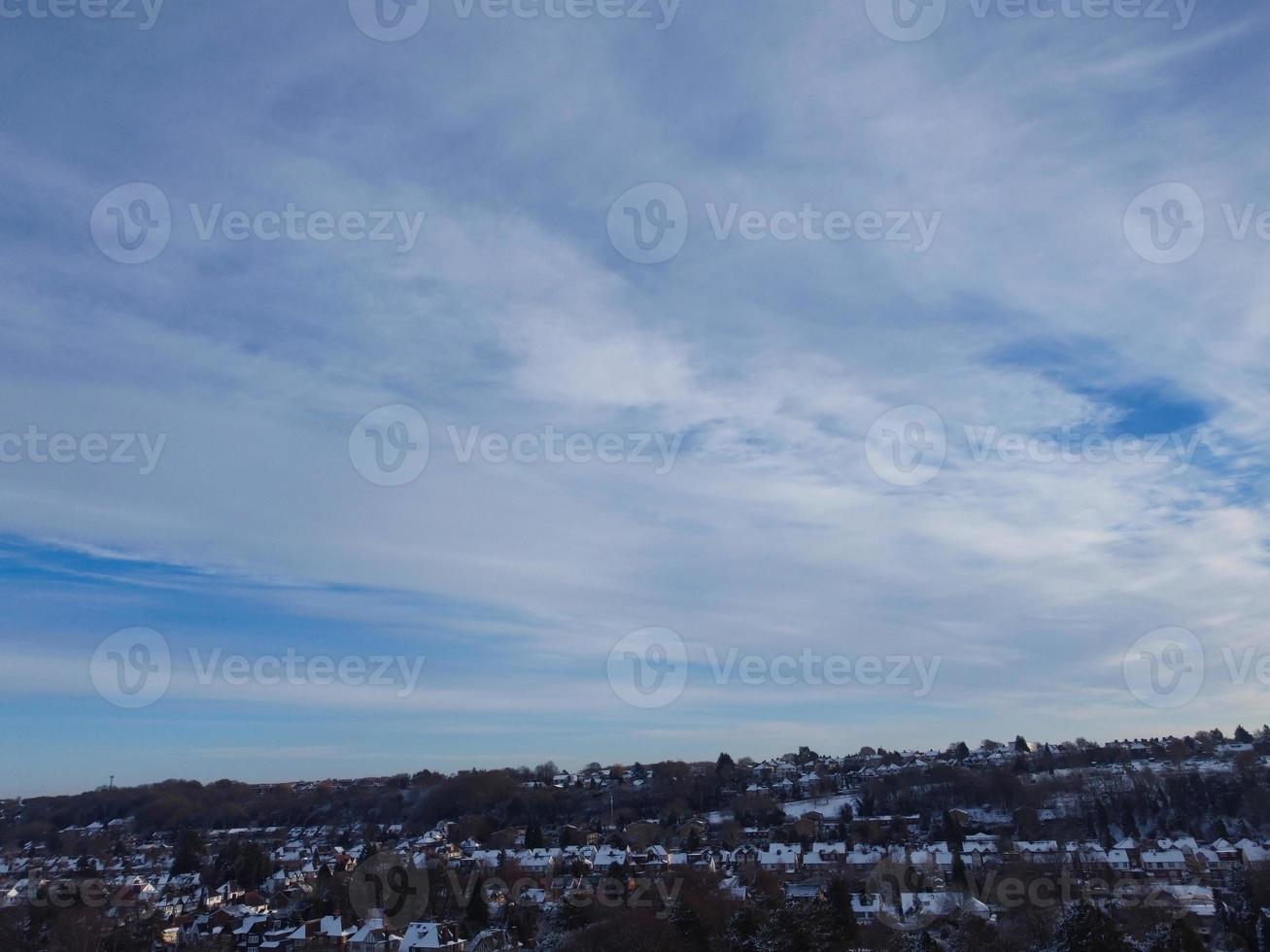 Gorgeous View of Local Public Park After Snow Fall over England photo