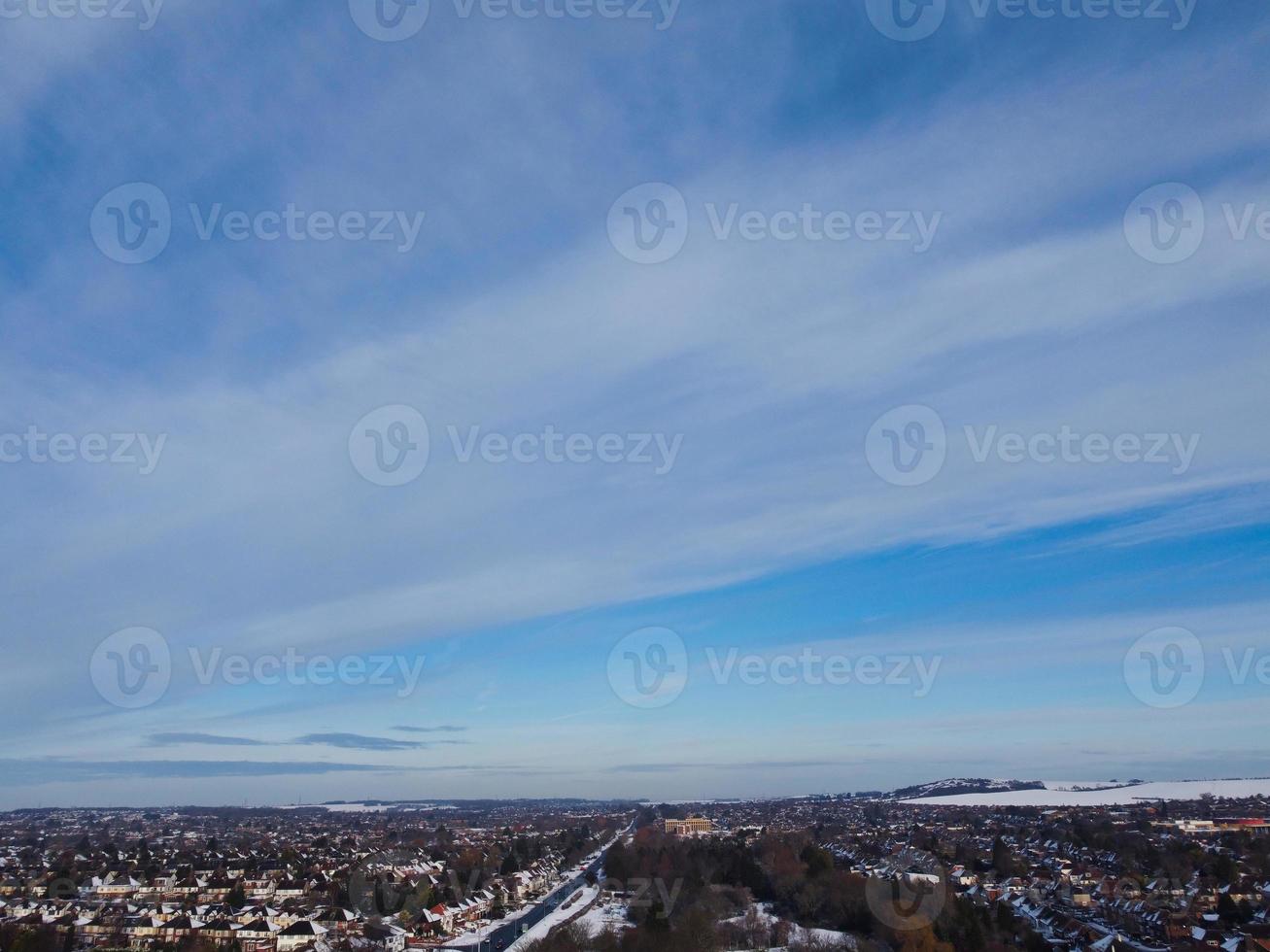 Gorgeous View of Local Public Park After Snow Fall over England photo