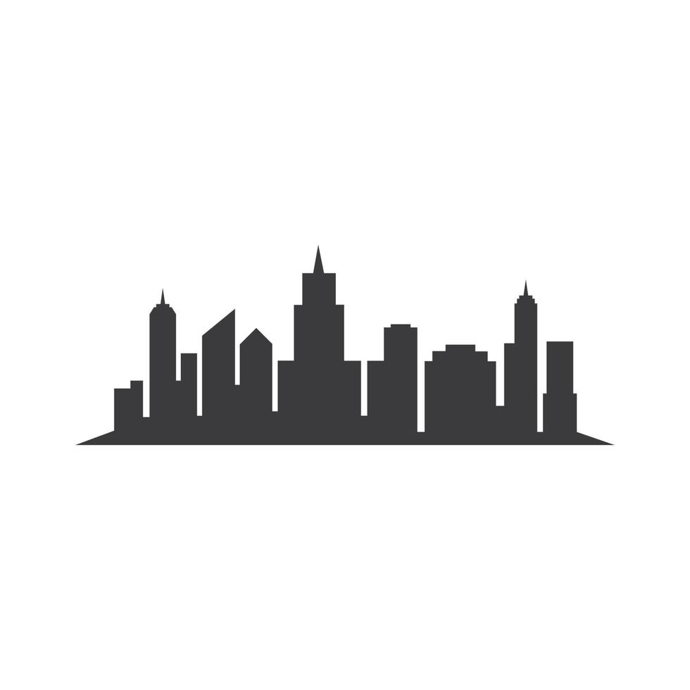 Modern city skyline concept vector illustration