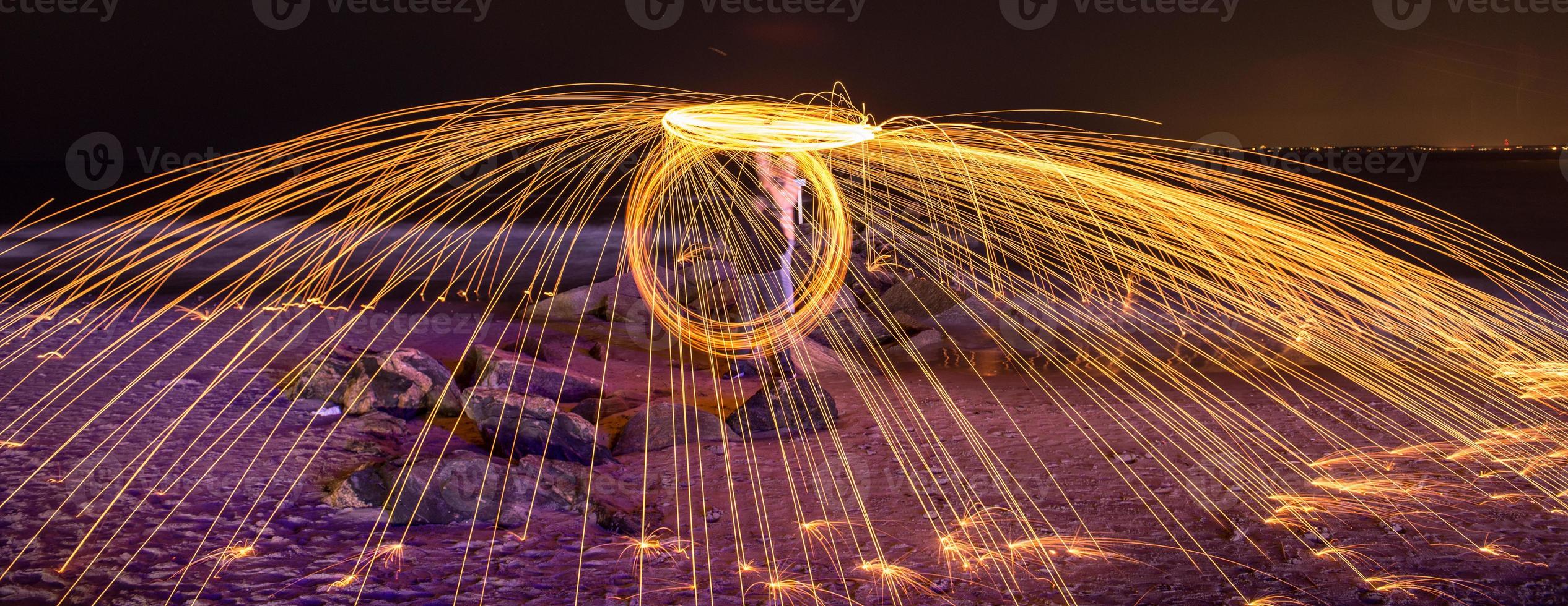 Burning Steel Wool photo