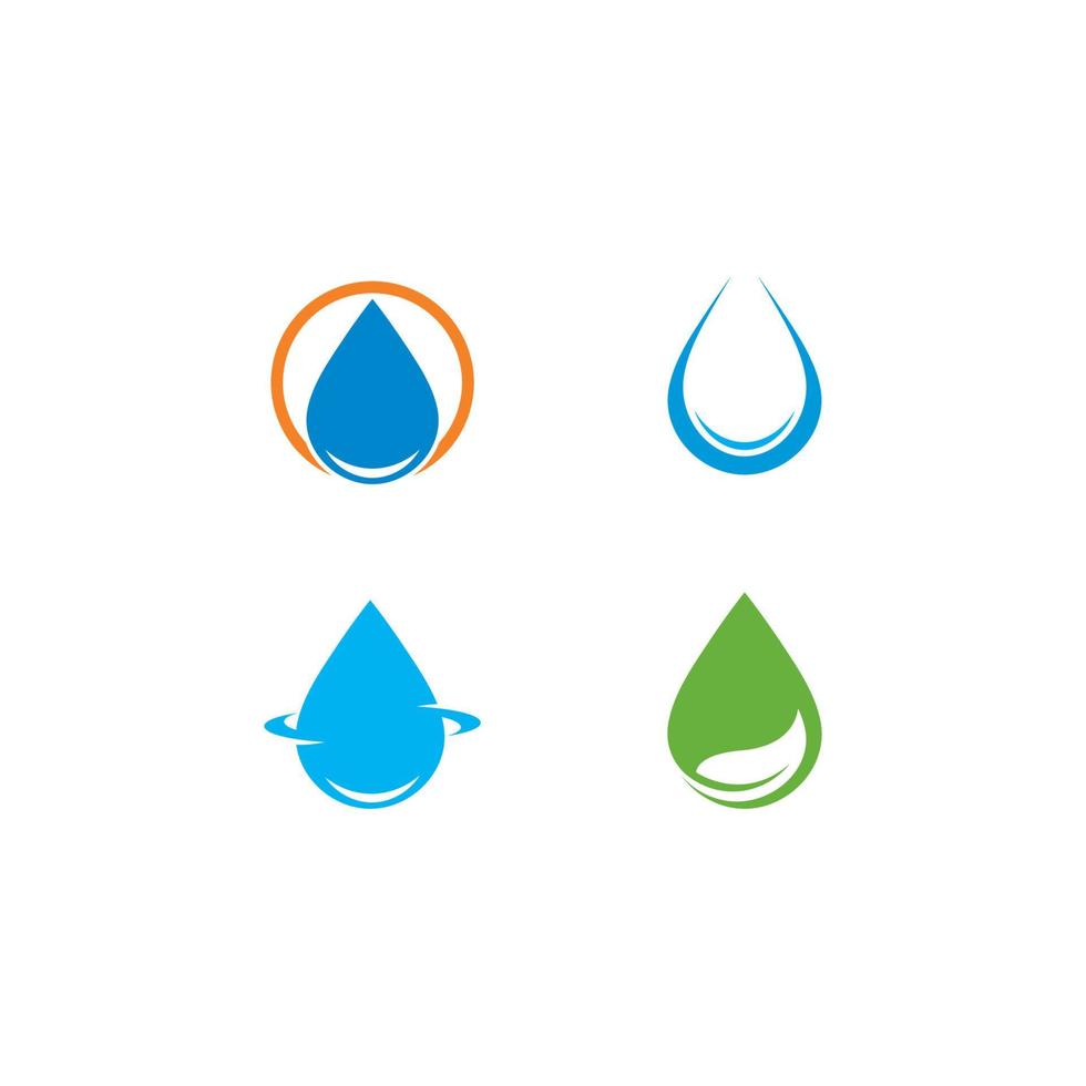 Water Drop Logo template vector icon illustration