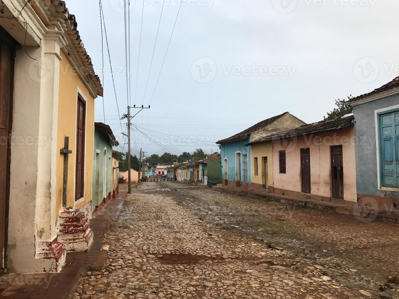 calles de la vieja trinidad, cuba, un sitio del patrimonio mundial de la unesco. foto