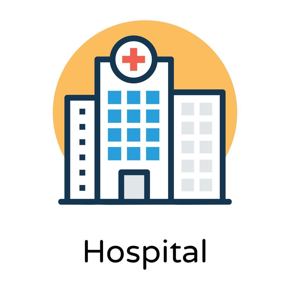 Trendy Hospital Concepts vector