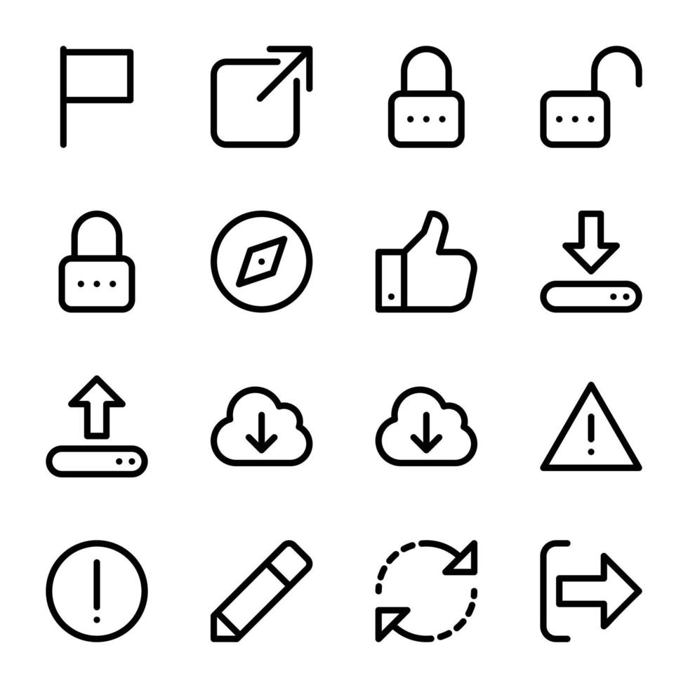 Pack of Web and UI Vector Icons