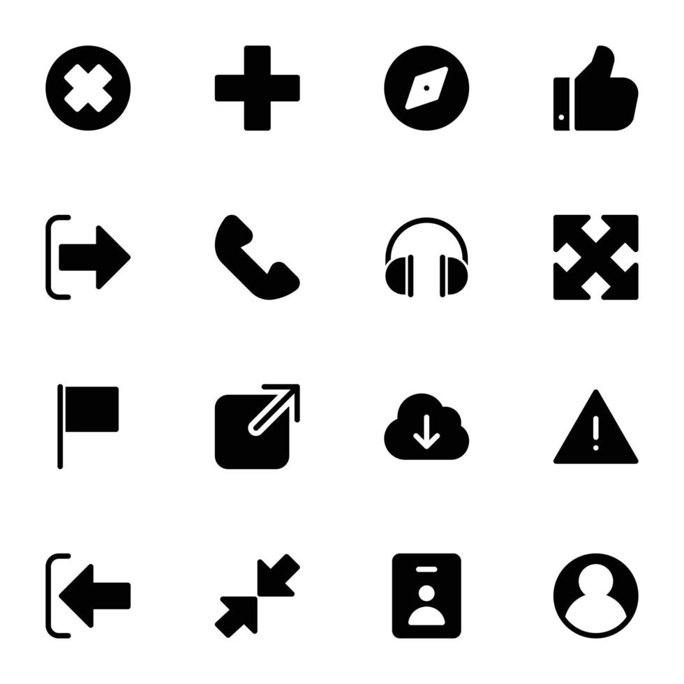 Pack of Web and UI Vector Icons