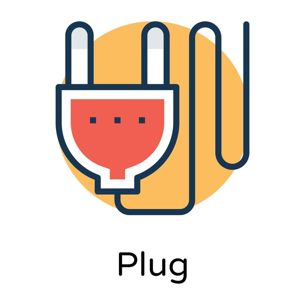 Trendy Power Plug vector