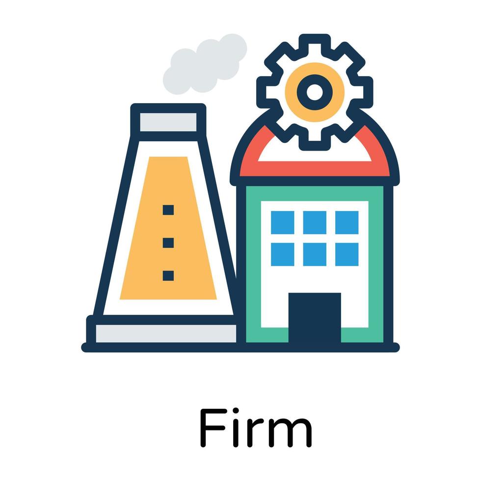 Trendy Production Plant 16111369 Vector Art at Vecteezy