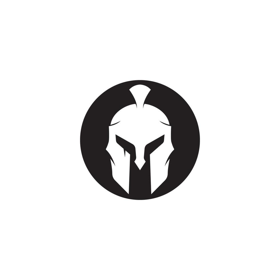 Vector sign. Spartan helmet logo template vector icon