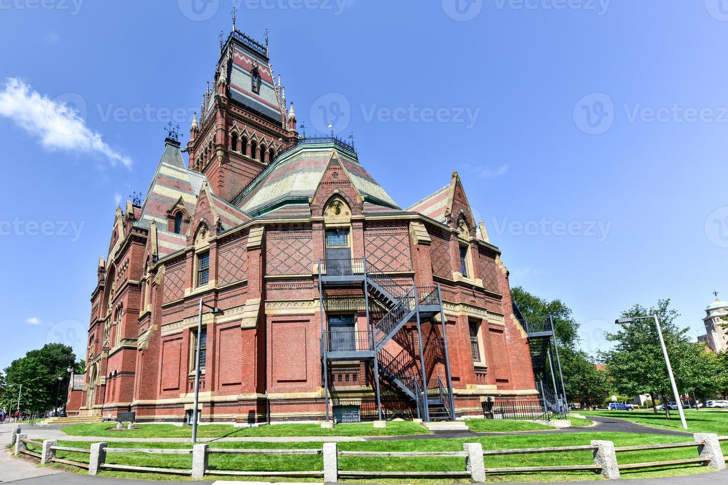 Memorial Hall at Harvard University in Boston, Massachusetts. Memorial Hall was erected in honor of Harvard graduates who fought for the Union in the American Civil War. photo