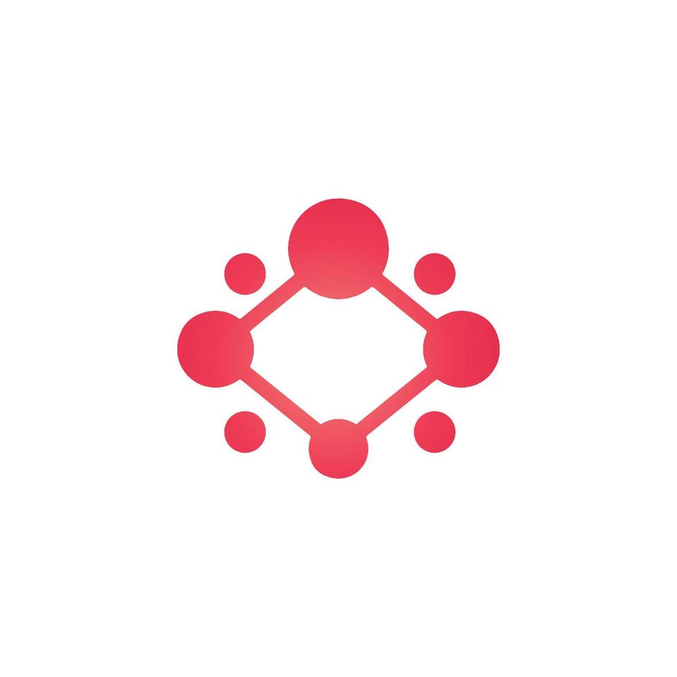 molecule logo vector icon illustration
