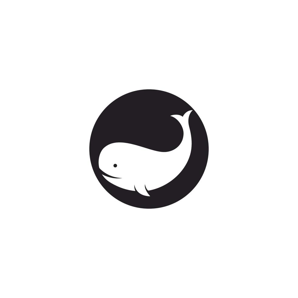 conjunto de ballenas logo vector icono ilustración concepto