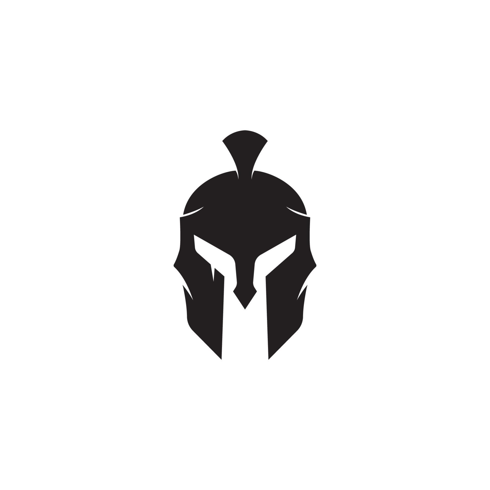 Vector sign. Spartan helmet logo template vector icon 16111618 Vector ...