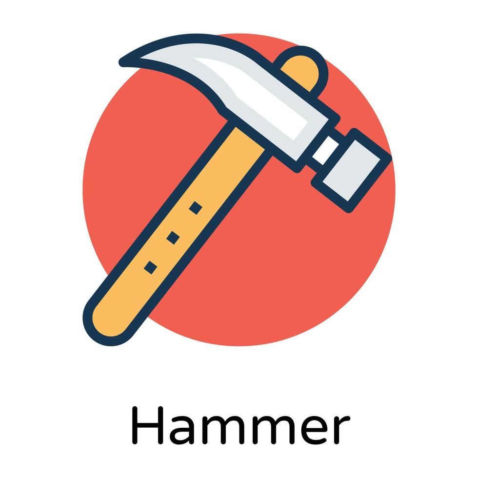 Trendy Hammer Concepts vector