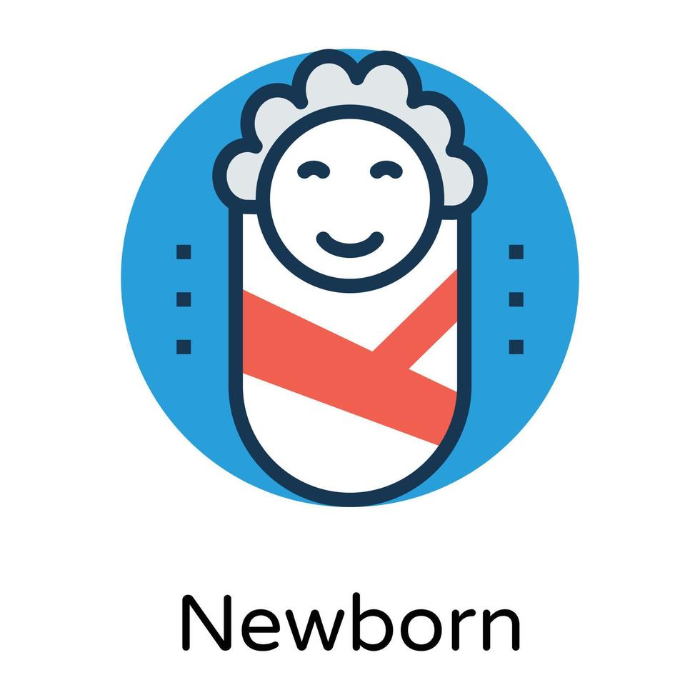 Trendy Newborn Concepts vector