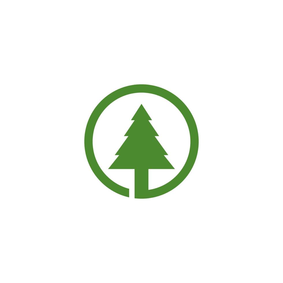 Cedar tree Logo template vector icon illustration