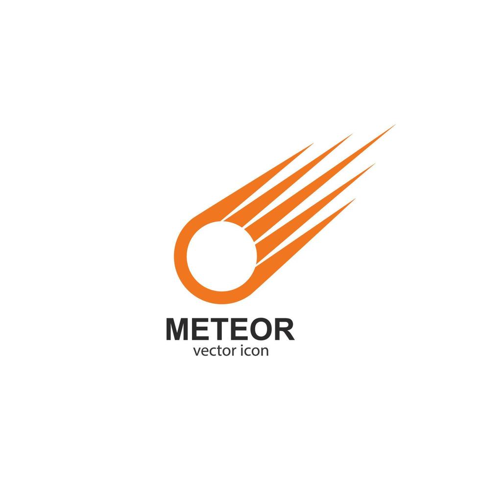meteor logo vector template