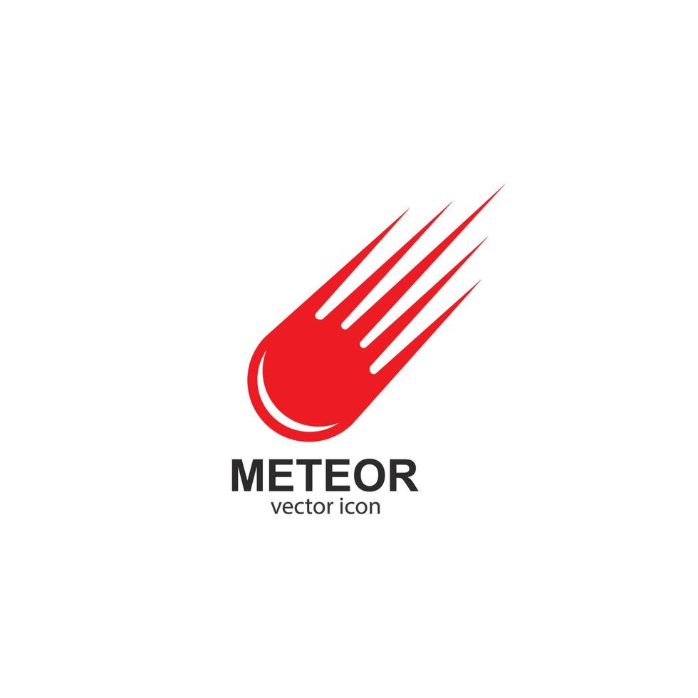 plantilla de vector de logotipo de meteorito