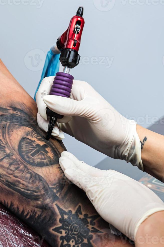 Details of a tattoo artist work photo