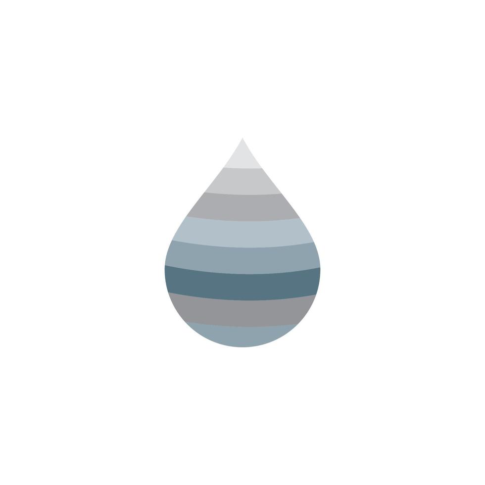 Set of abstract water drops symbols, logo vector
