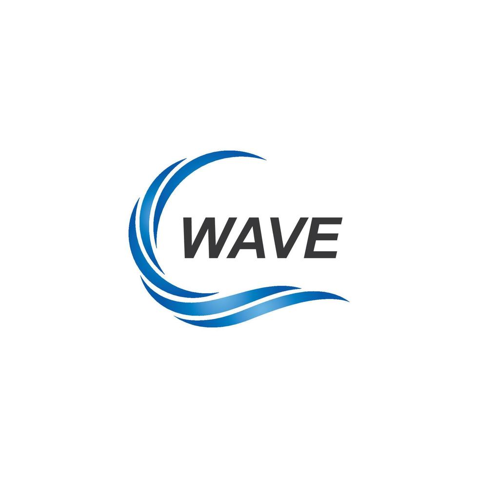 Water Wave symbol and icon Logo Template vector