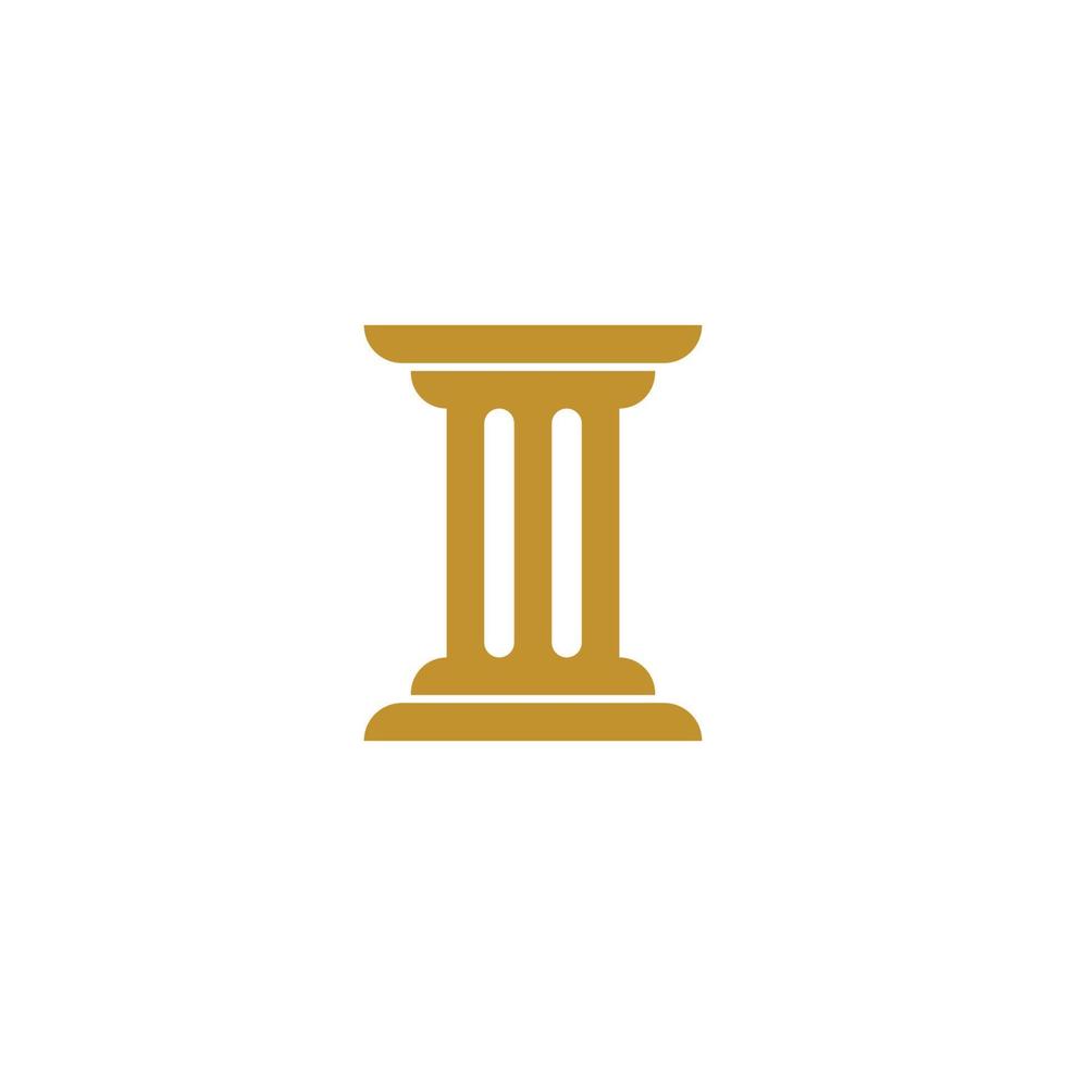Pillar Logo Template. Column Vector illustration