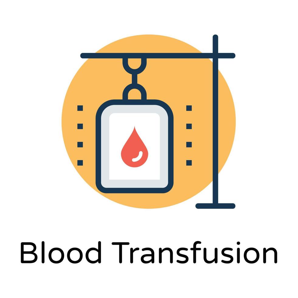 Trendy Blood Transfusion vector