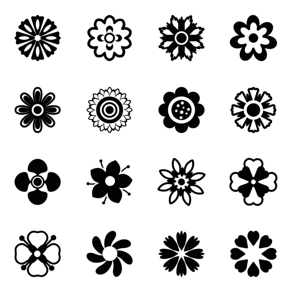 Pack of Floral Designs Vectors