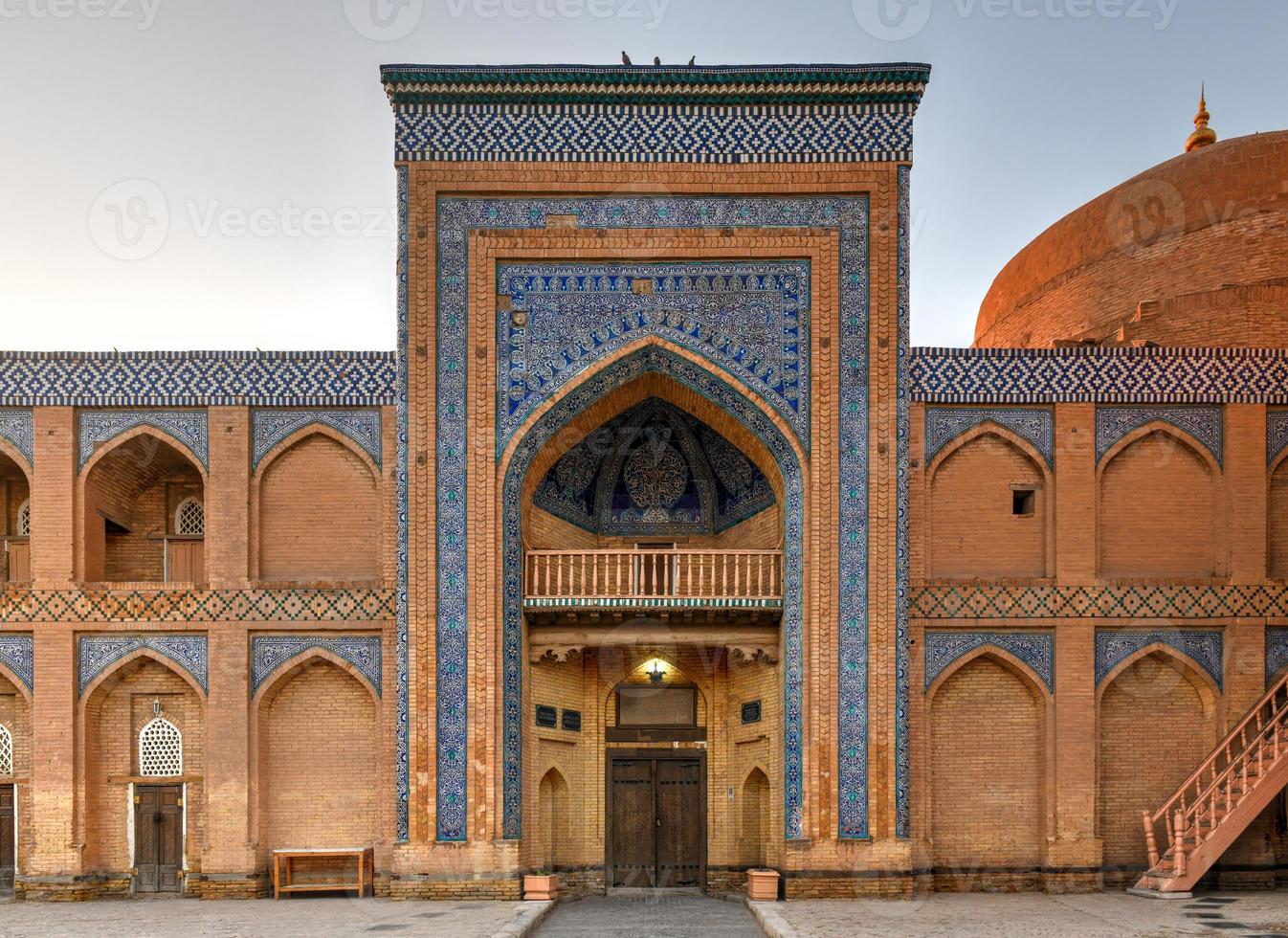 The architecture of the old city's madrassa and Islam Khoja Minaret. photo