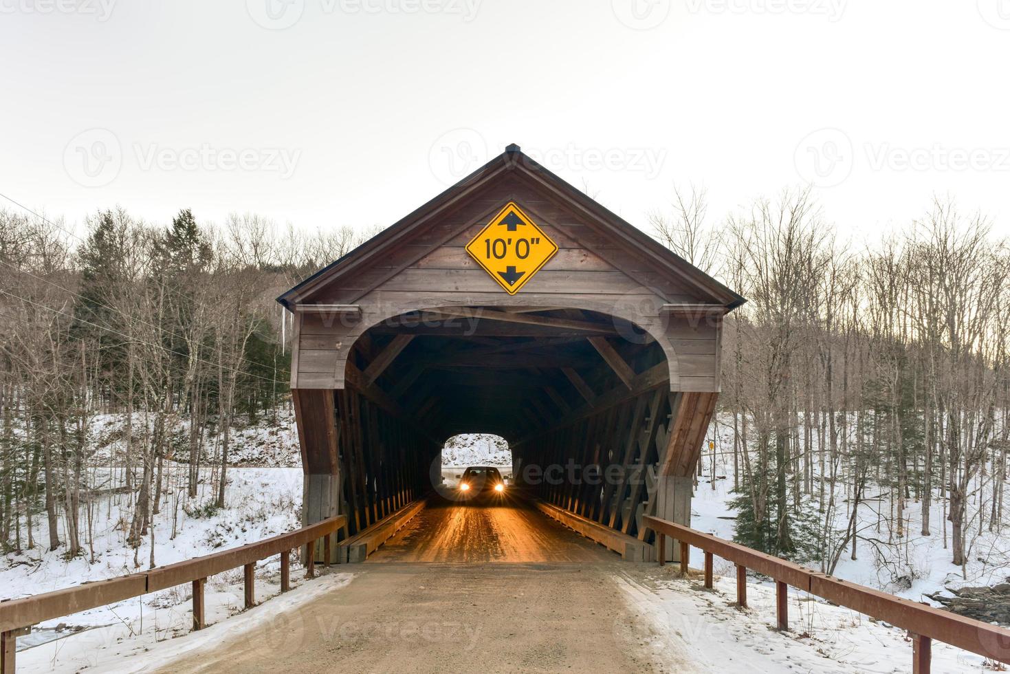 Upper Falls Covered Bridge in Downers, Vermont photo