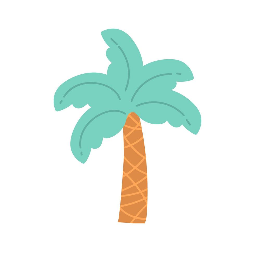 Hand drawn of palm tree vector illustrations