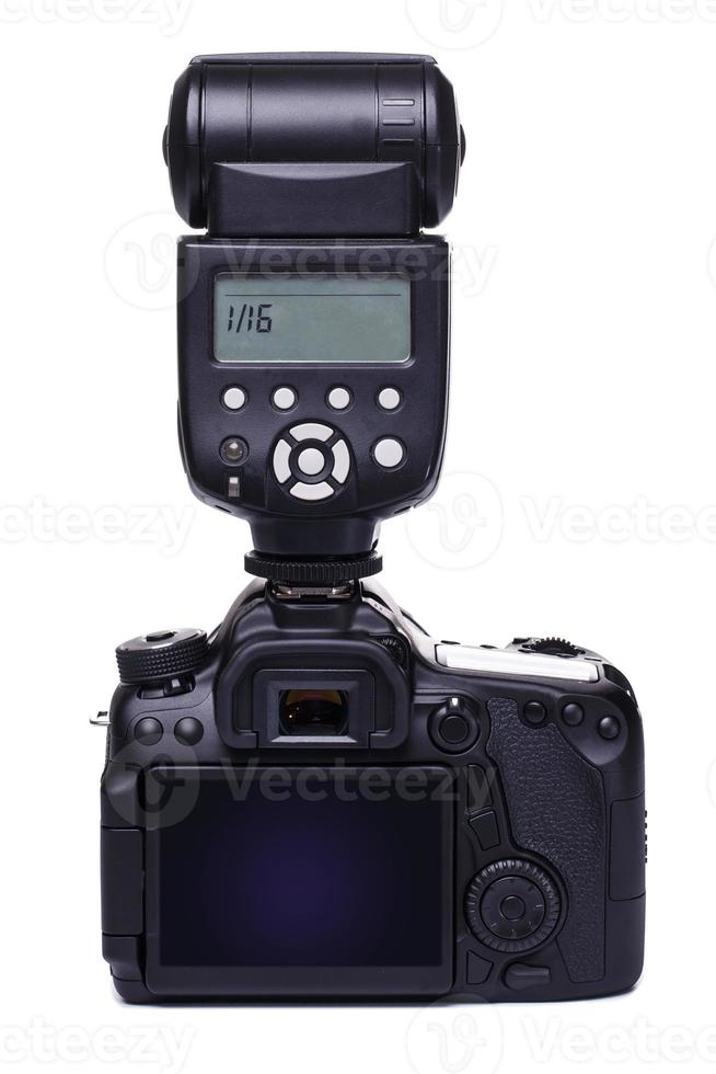 DSLR camera with flash photo