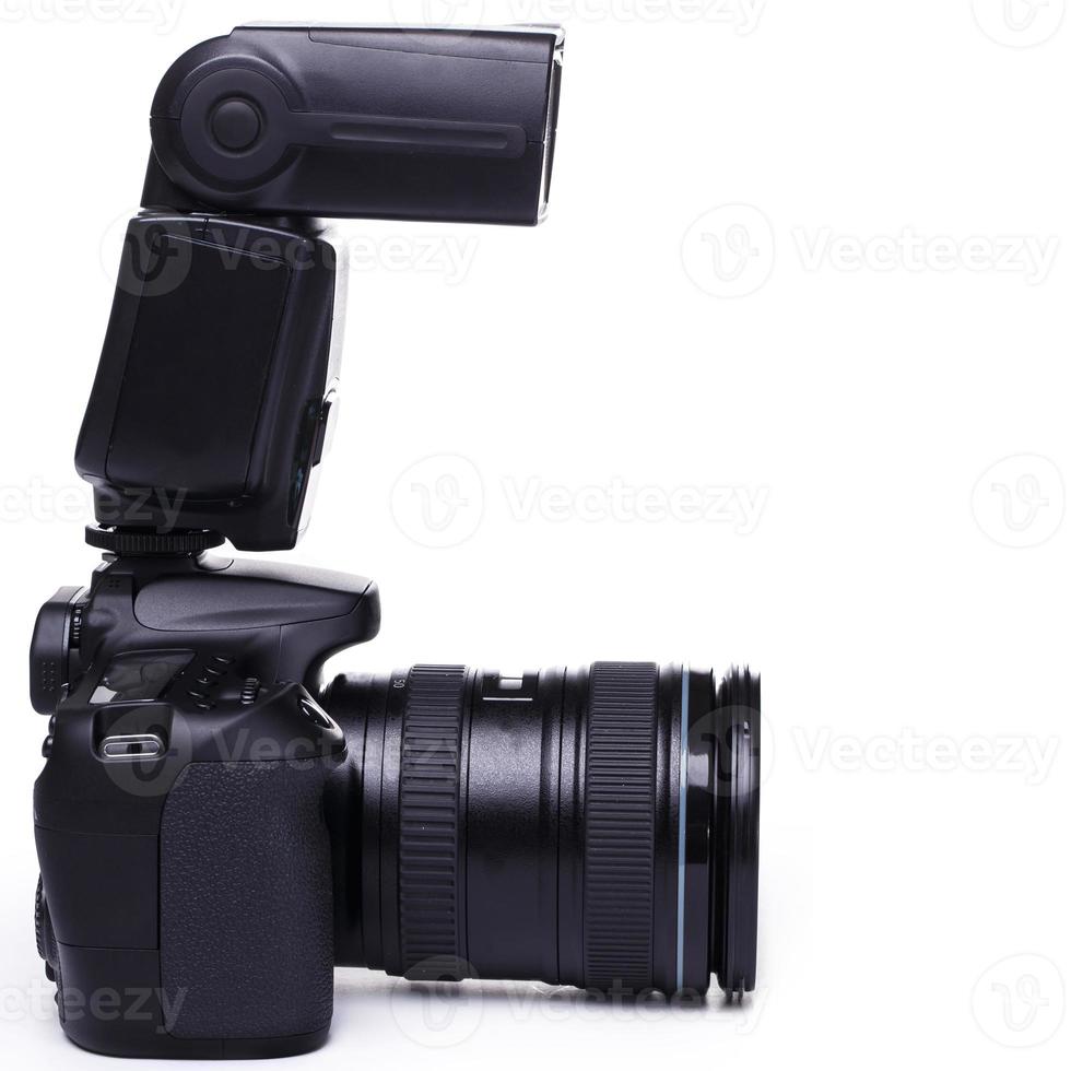 DSLR camera with flash photo