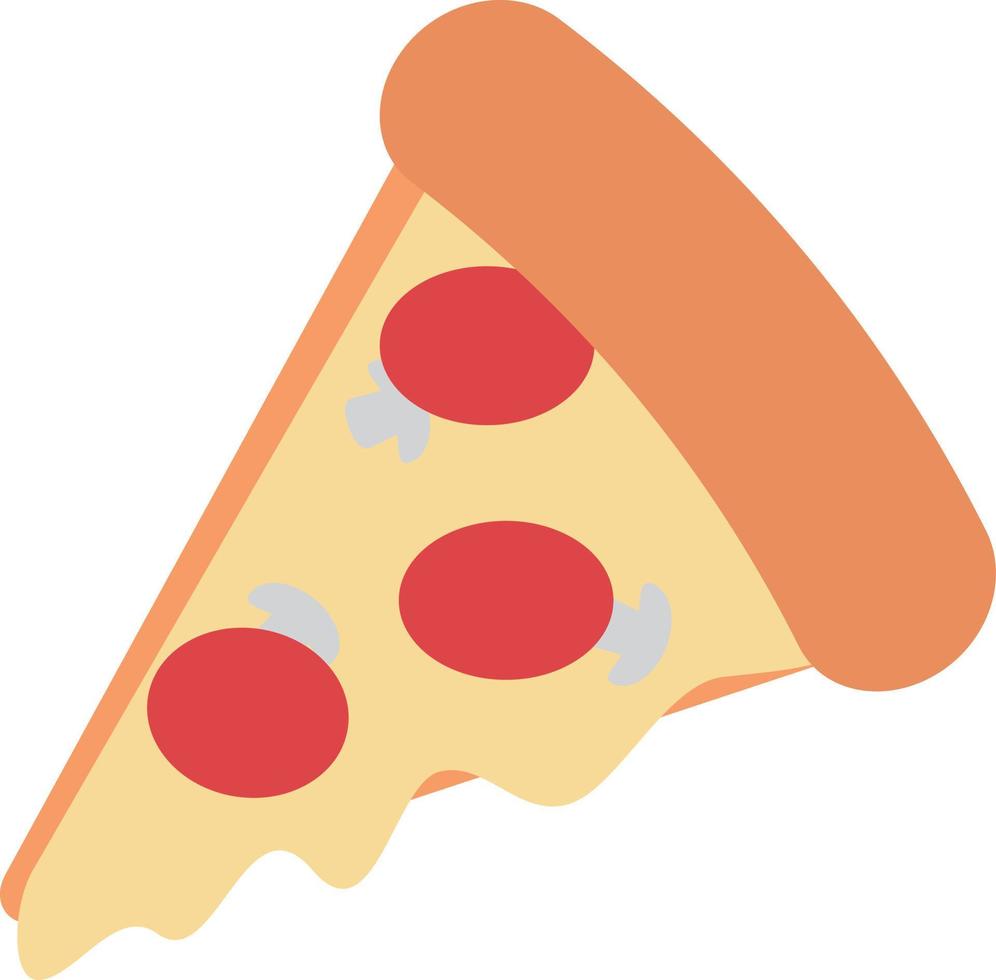 Delicious pizza element creation, tasty food illustration design. vector