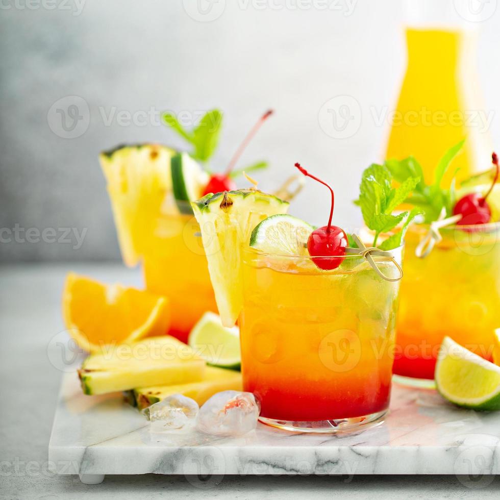 Tequila sunrise cocktail photo