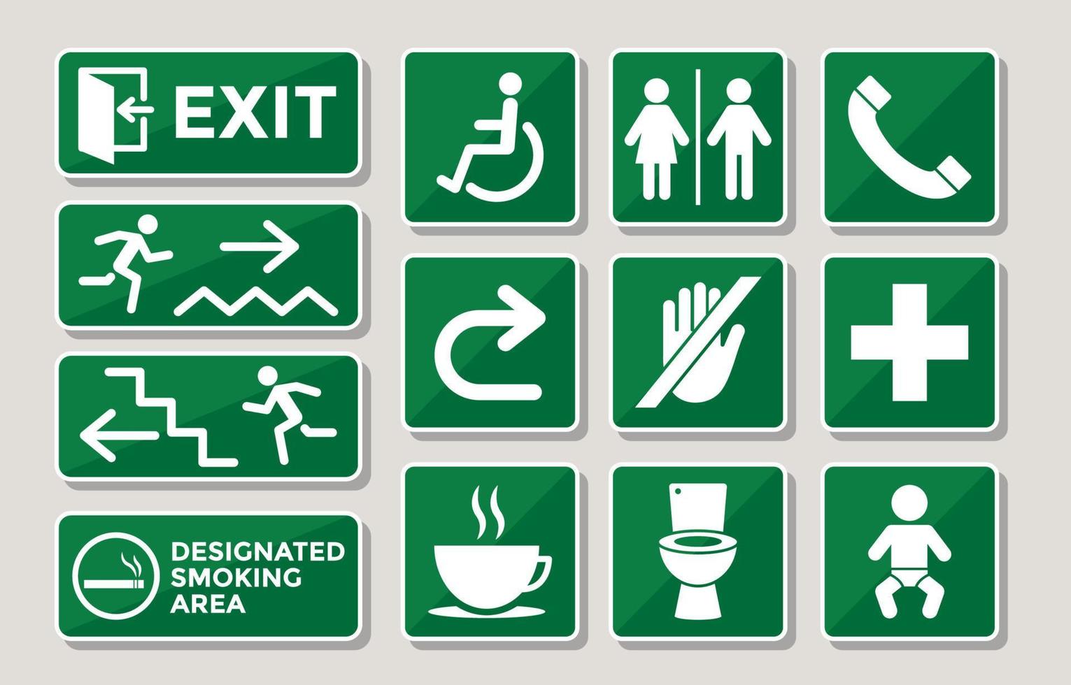 Signage Label Collection vector