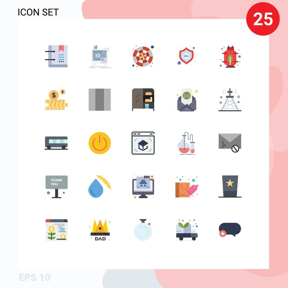 25 Thematic Vector Flat Colors and Editable Symbols of energy security printing protection color wheel Editable Vector Design Elements