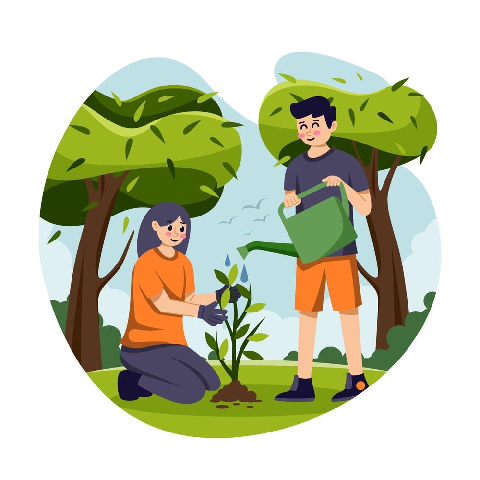 Celebration of Tu Bishvat Concept 16116205 Vector Art at Vecteezy