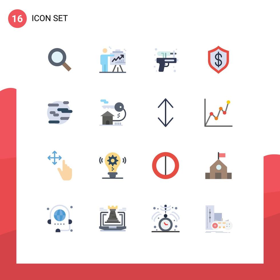 16 Creative Icons Modern Signs and Symbols of technology cyber graph cashless park Editable Pack of Creative Vector Design Elements