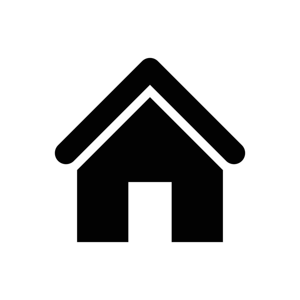 black home address icon vector illustration