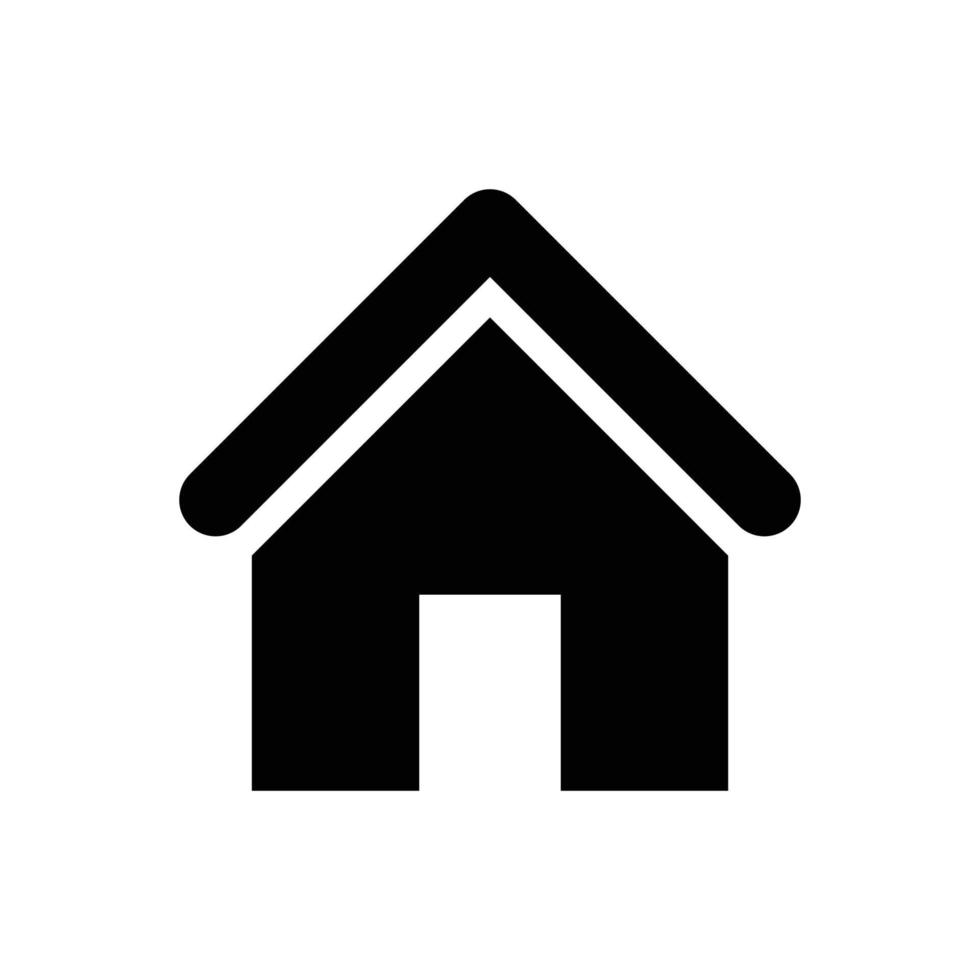 black home address icon vector illustration